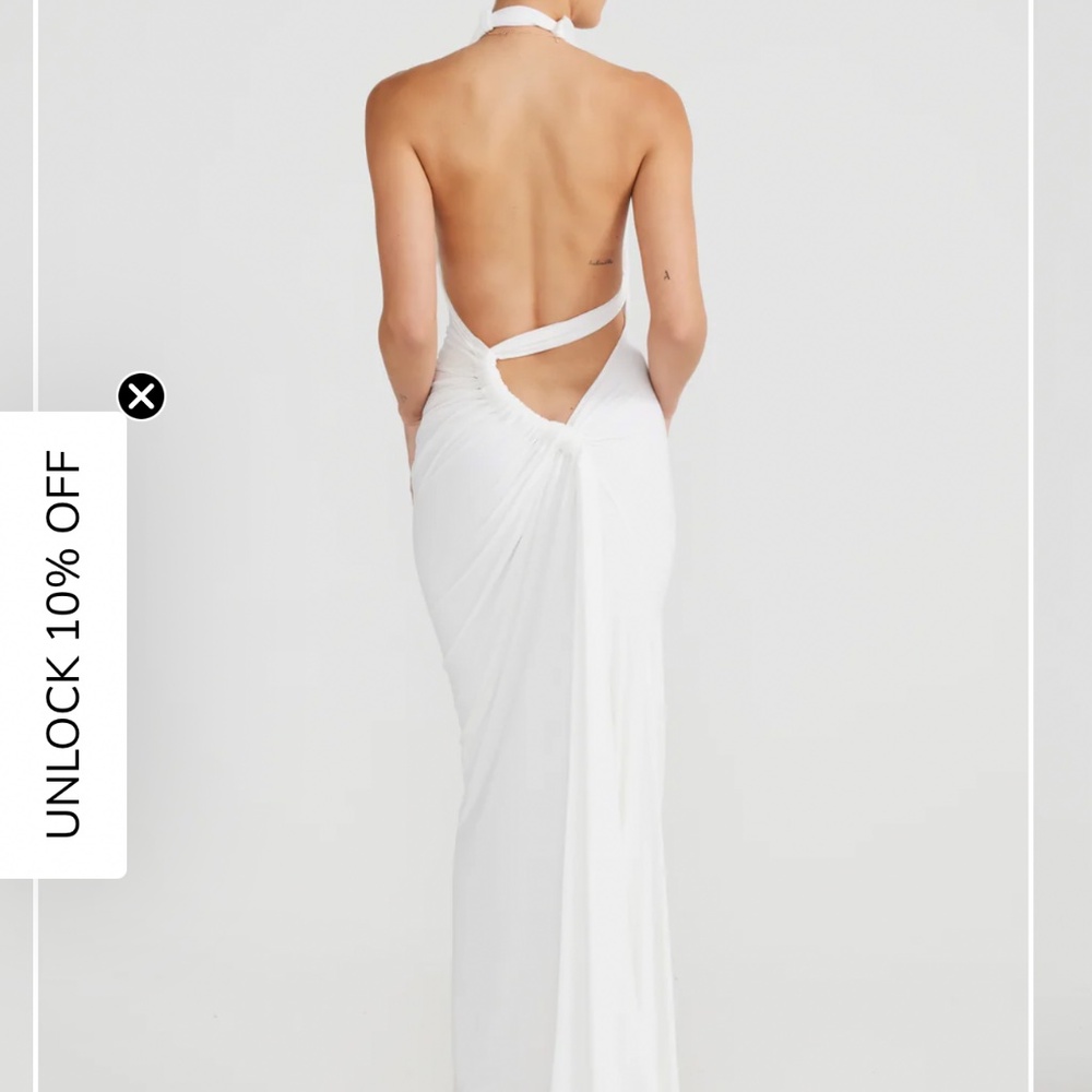 Melanie the label white bridal dress